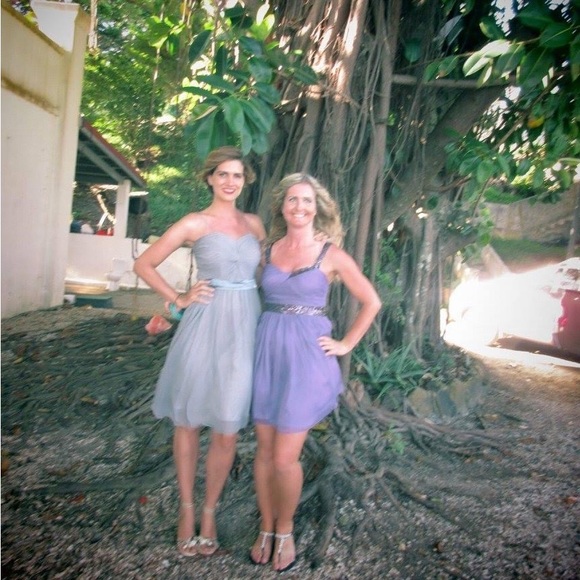 Minuet purple sparkly a line dress size medium - Picture 13 of 16